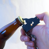 Detroit city keychain bottle opener